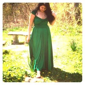 CORALIE BEATRIX EMERALD SURF LONG CONVERTIBLE WRAP